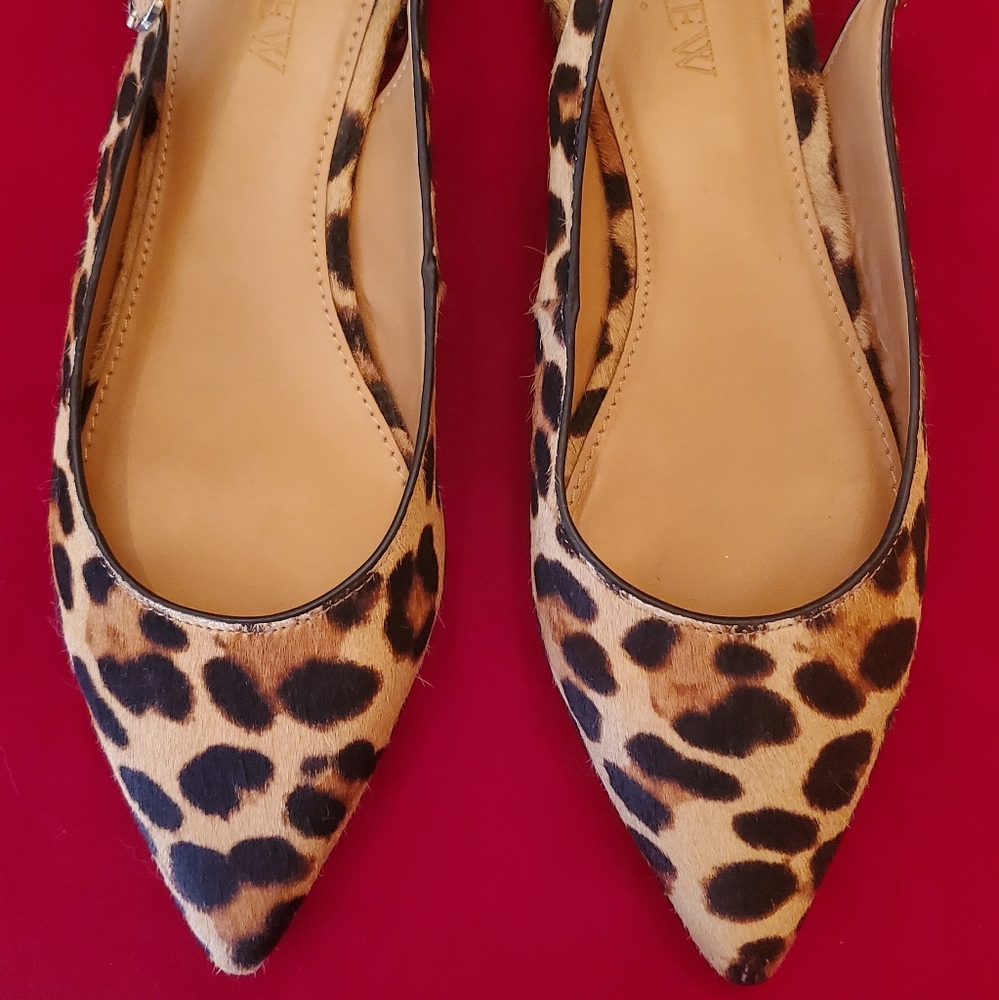 J. Crew shoes, size 6, leopard print flats
